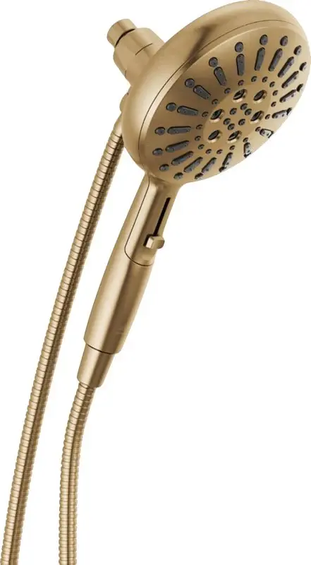 Delta Lumicoat, SureDock 54910-CZ-PR-PK Magnetic Hand Shower, 1/2 Connection, 1.75 gpm, 7-Spray Function, Metallic