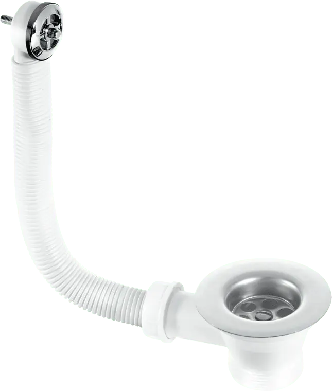 McAlpine FSW2P Sink Combined Waste and Overflow - Nut and Bolt Overflow Connection