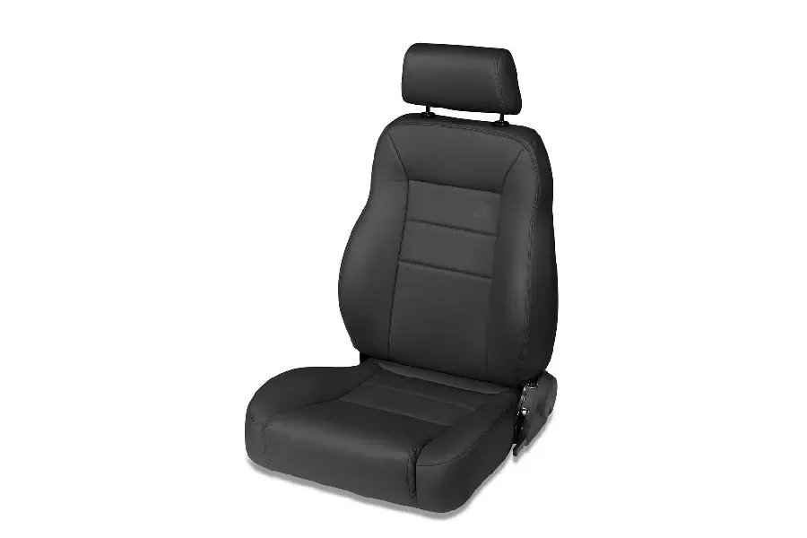 Bestop Trailmax II Pro Front Seat, Driver Side - All Vinyl, Midnight Crush - CJ7/TJ/YJ