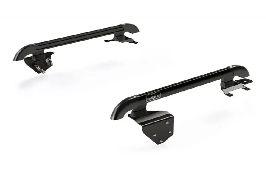 Jeep Wrangler JK 2-Door Teraflex Nebo Roof Rack Major Rail Kit - Black