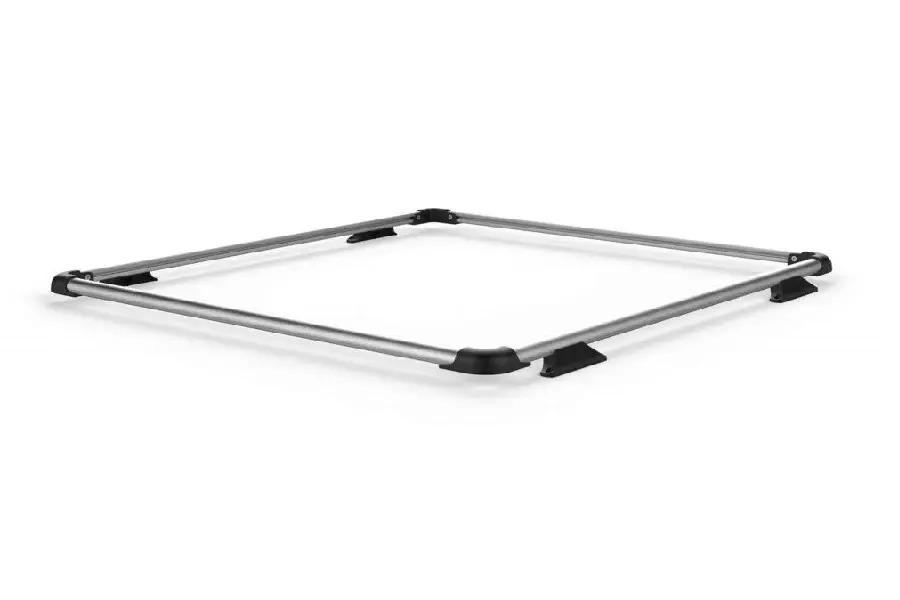 Jeep Wrangler JK 4-Door Teraflex Nebo Roof Rack Raised Rail Kit - Chrome