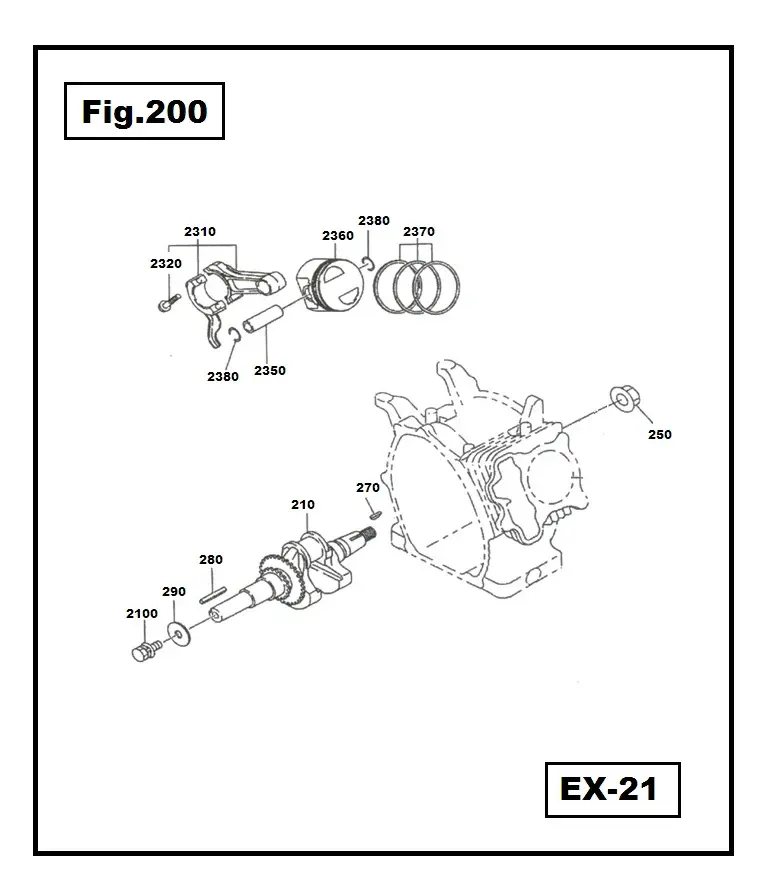 Breakaway Switch EX21-2380 SEGURO PERNO ROBIN