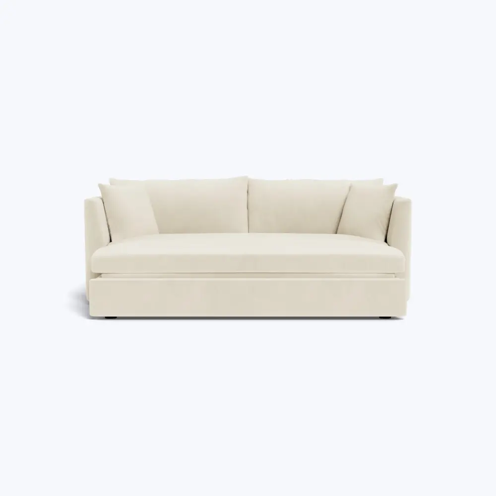 Bushwick Trundle Sofa Easy-Glide Tracks