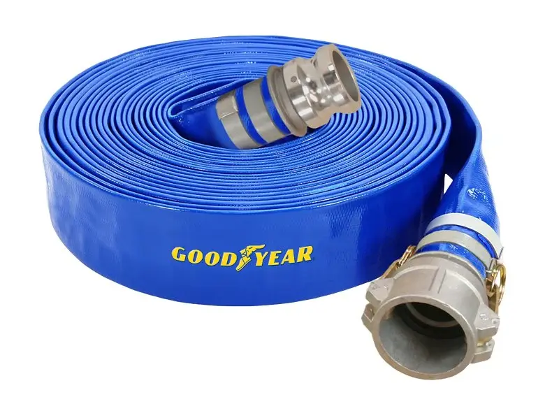 Abbott Rubber 1148-2000-50-CE Water Discharge Hose, 50 ft L, Female x Male, PVC, Navy