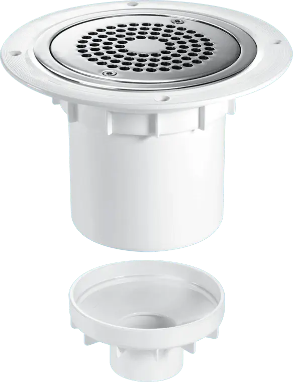 McAlpine TSG2-ANTI/LIG 75mm Water Seal Trapped Gully 110mm or 2" Vertical Solvent Spigot Outlet