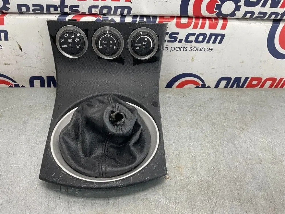 2005 Nissan Z33 350Z Shifter Boot Bezel Trim Climate Controls OEM 15BDBF7