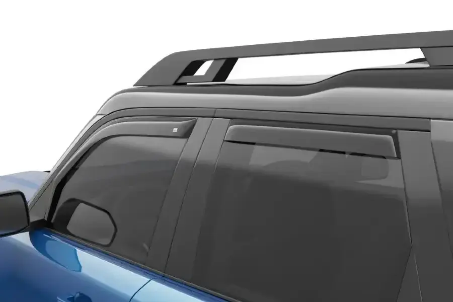 2021-25 Ford Bronco EGR USA -Channel Window Visors, Front and Rear Adjust, Matte Black