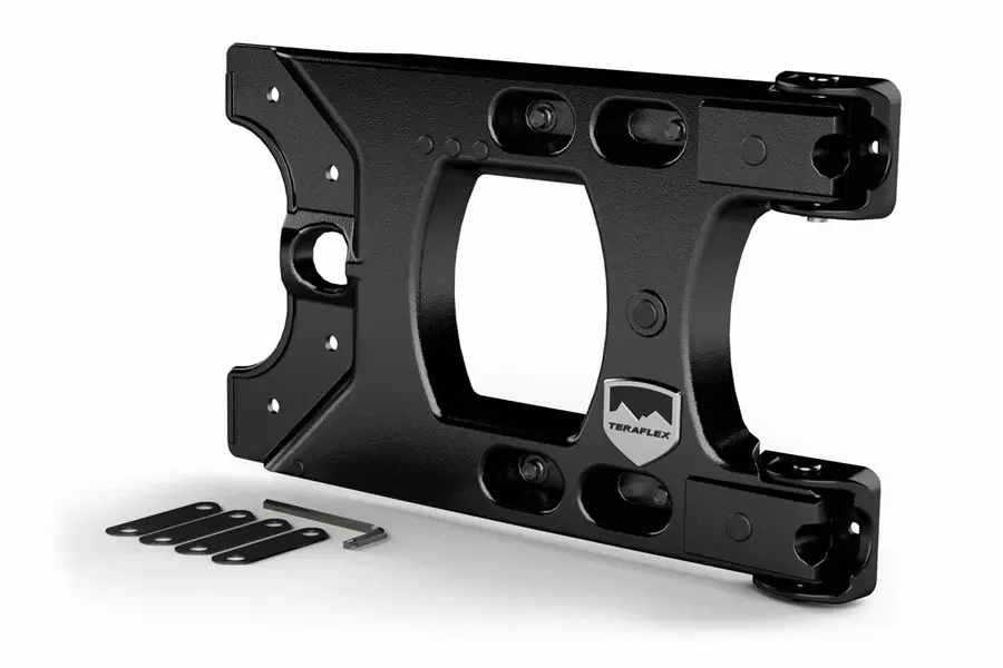 Rear Mount Jeep Wrangler JK Teraflex Solid Duty Hinged Tire Carrier