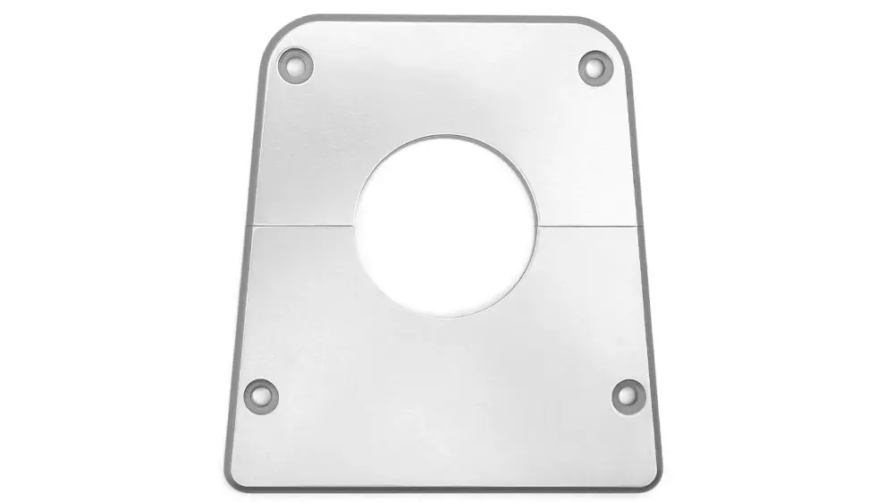 Billet Smooth Steering Column Bezel, Silver
