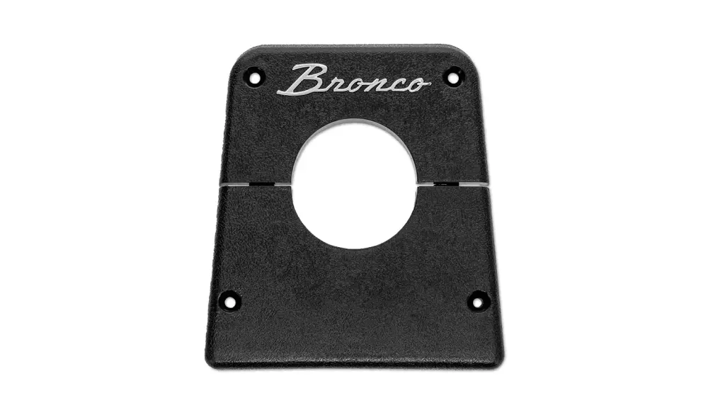 Steering Column Bezel - Jet-black w/Bronco Script