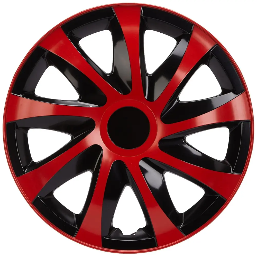NRM Universal Wheel Trims Covers15" 4 PCS Red-Black High-end