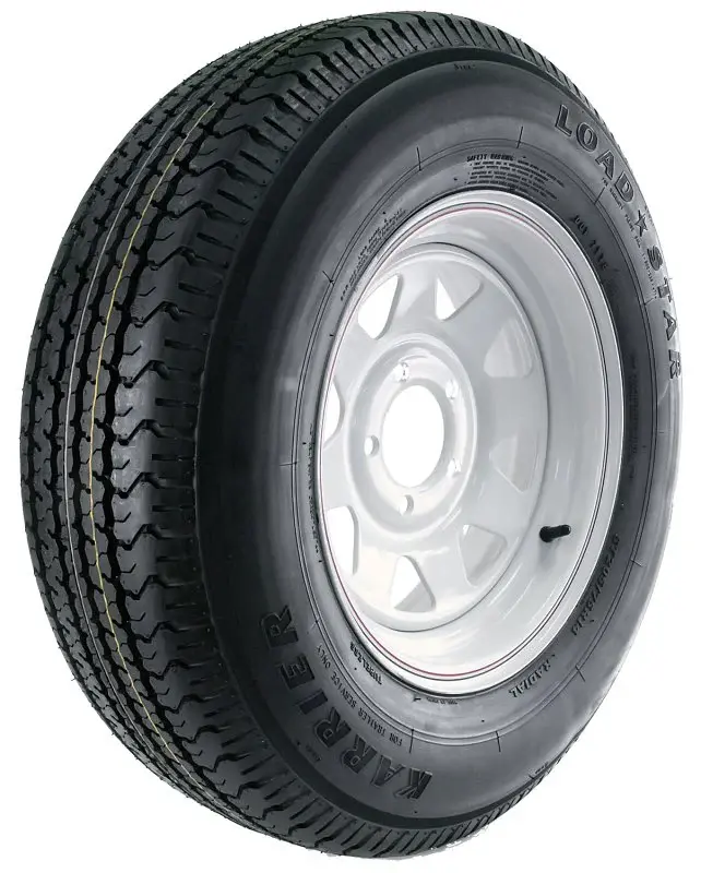 Kenda Karrier DM205R4C-5CI Tire and 5-Hole Wheel Assembly, 1760 lb Withstand, 4-1/2 Dia Bolt Circle, 8.1 W