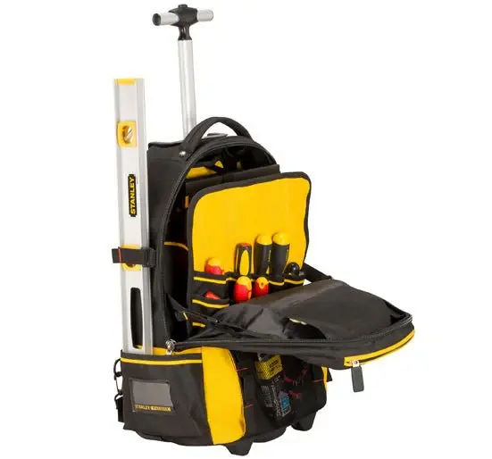 Anti-Slip Stanley FatMax Backpack on Wheels - Tool Storage