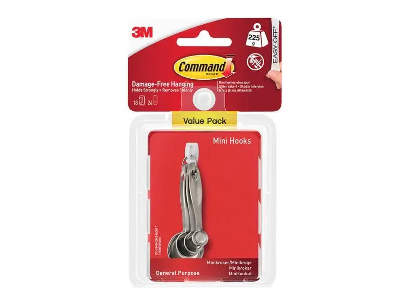 White Mini Hooks Value Pack (Pack 18)