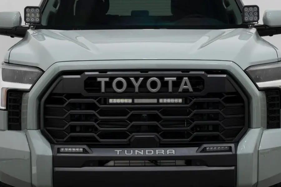 2022-25 Toyota Tundra Diode Dynamics TRD Pro Grille Airy Bar Kit - Amber Combo Lights