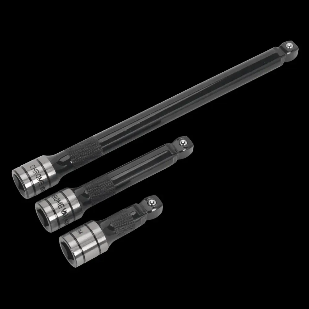 Sealey AK7692 Wobble/Rigid Extension Bar Place 3pc 1/2"Sq Drive Black Series