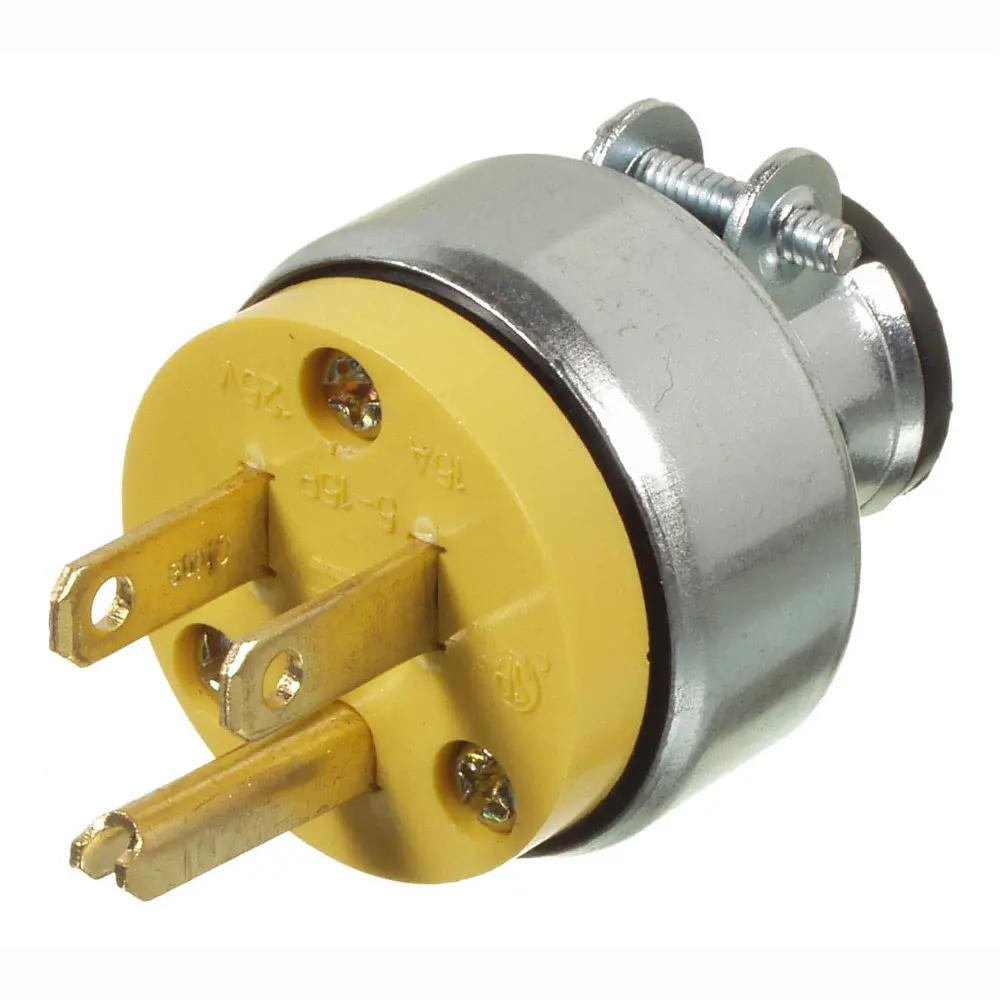 Armoured 3-Wires Amber Plug, 15 -125 V