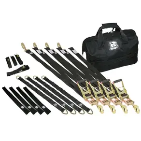 Bulldog Winch 17pc Ratcheting Tie-Down Kit