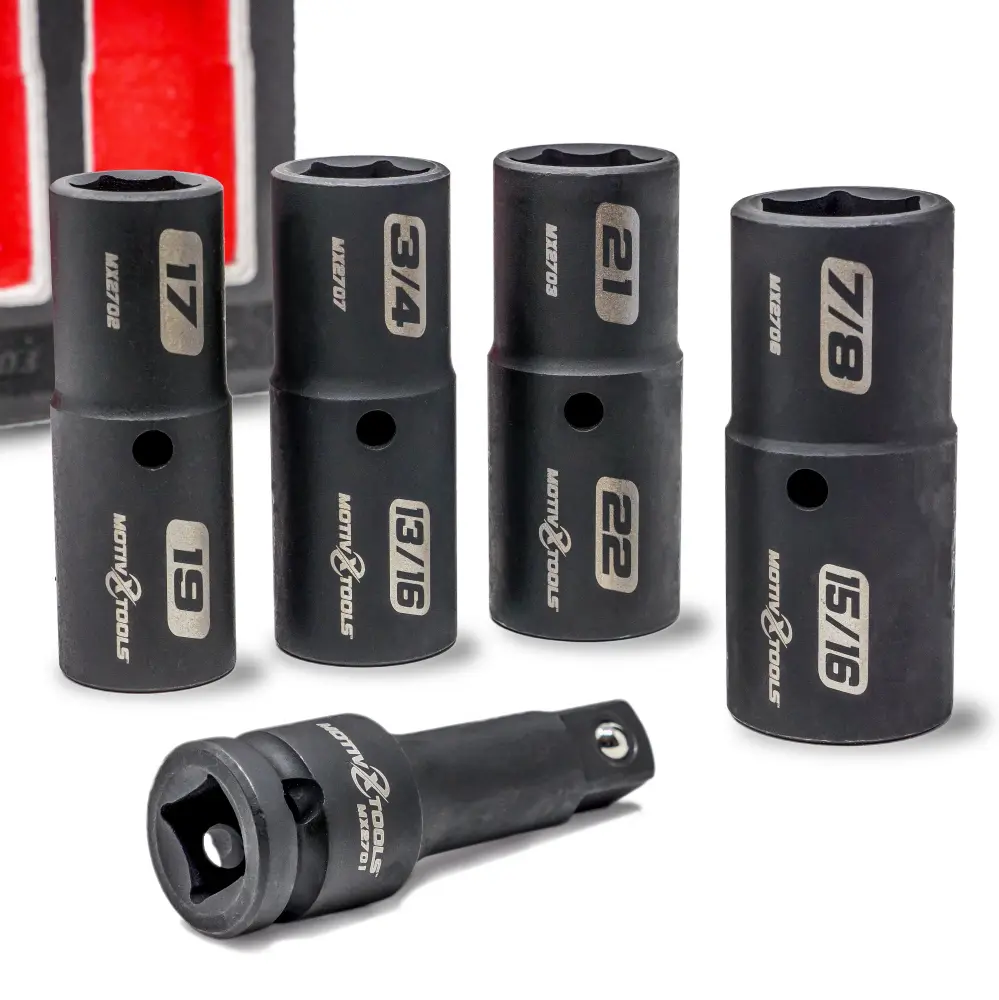 5pc Wheel Flip Impact Socket Adjust