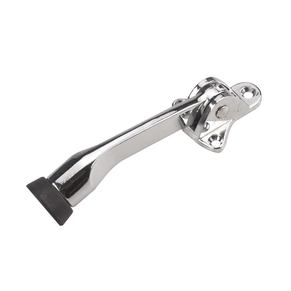Chromed Door Holder Flip-Down, 5"