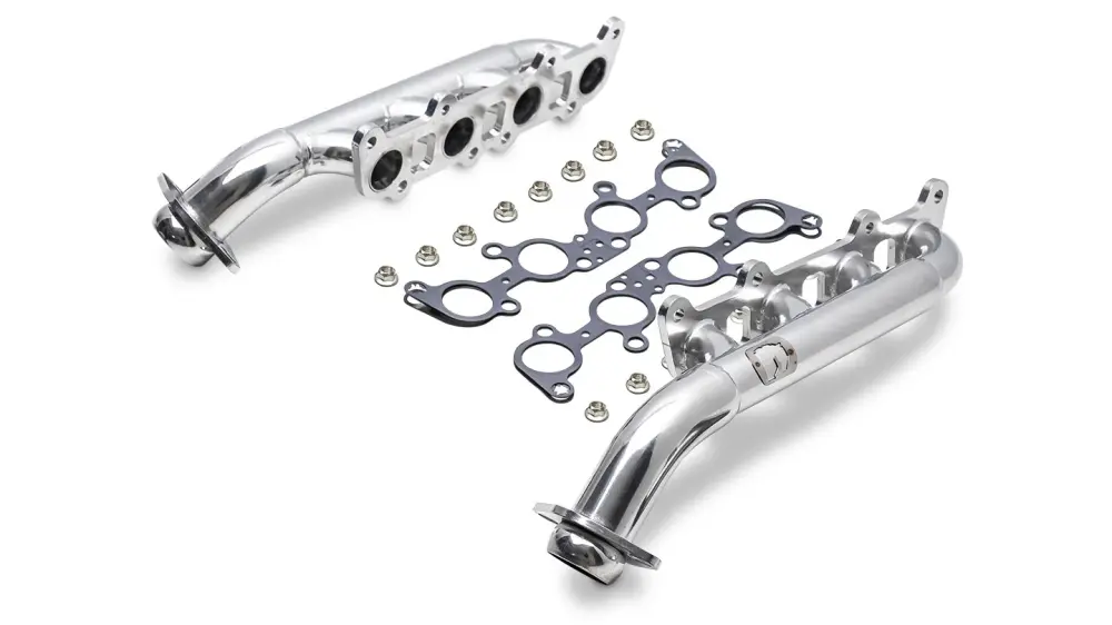 Polished Ceramic Headers 5.0L Coyote Conversion