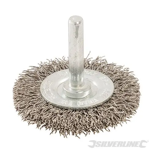 Silverline Rotary Metal Wire Wheel Brush 50mm - 571536