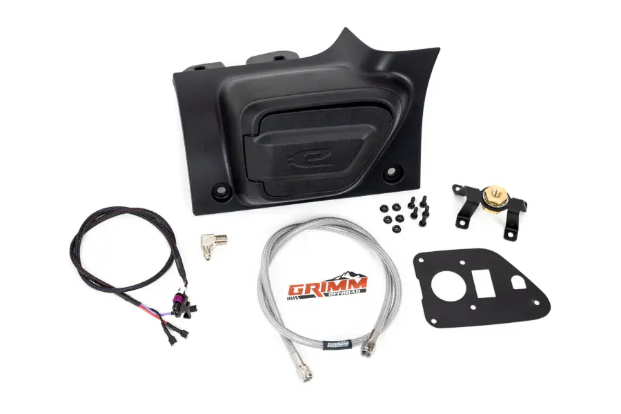 Jeep Wrangler JL & Gladiator JT Grimm Offroad 4XE Charge Port Air Chuck Conversion Kit - 12,000 lb Capacity