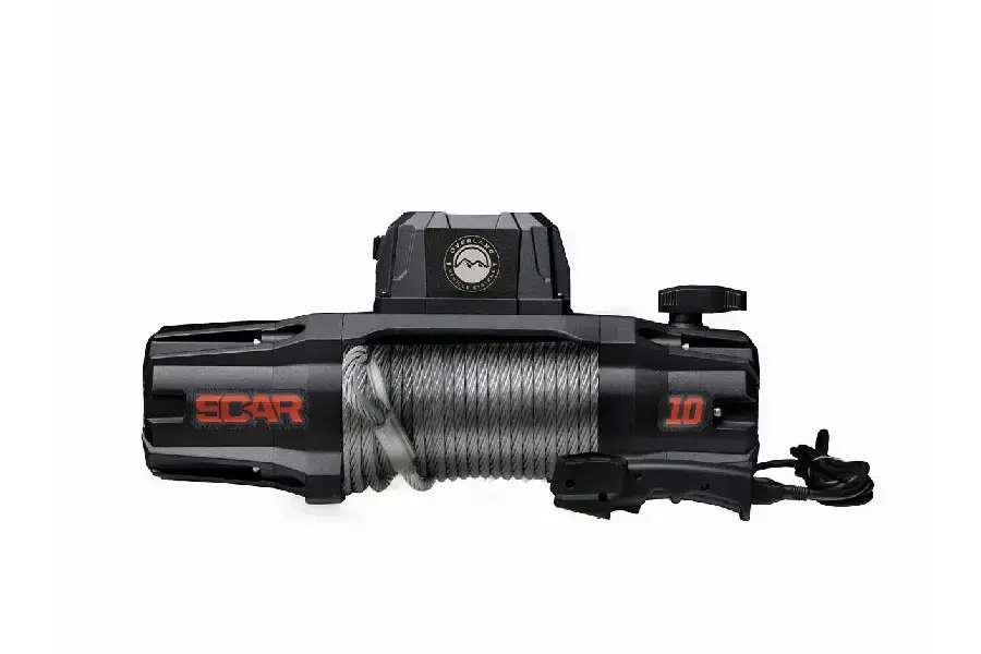 Overland Vehicle Systems SCAR 10.0 Winch - Hardened Cable w/ Wireless Remote