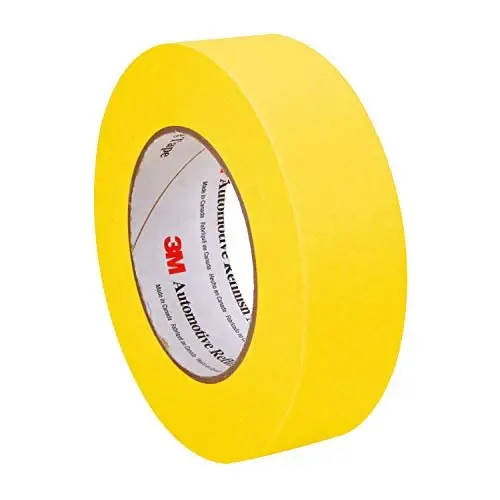 3M Automotive Refinish Masking Tape, 06654, 36 mm x 55 m 1 CASE/24 ROLLS