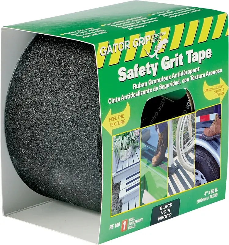 Incom RE160 Traction Tape, 60 ft L, 4 W, PVC Backing, Ebony Westin