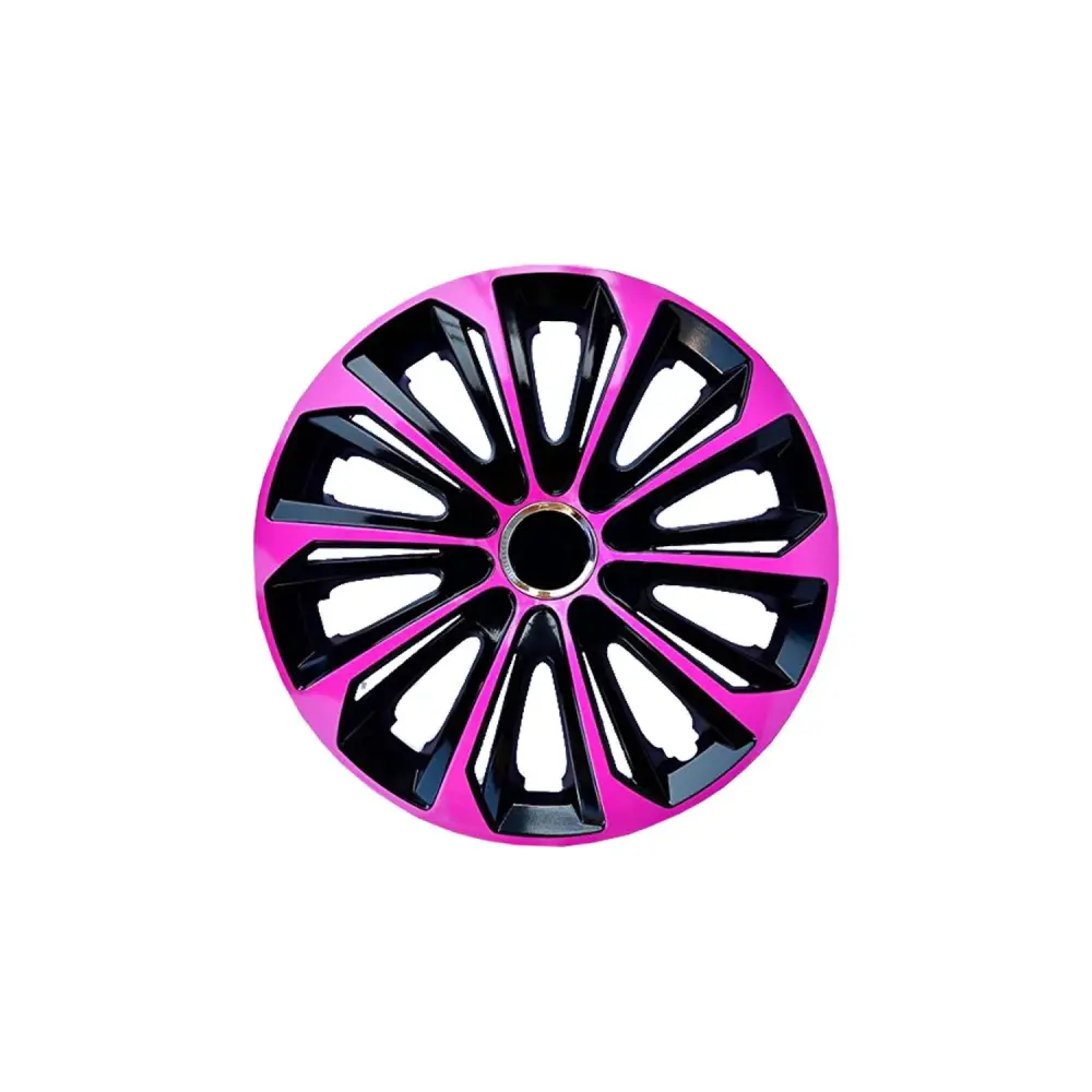 Hubcaps 16'' NRM BONUS STRONG PINK BLACK pink and black 4 pieces
