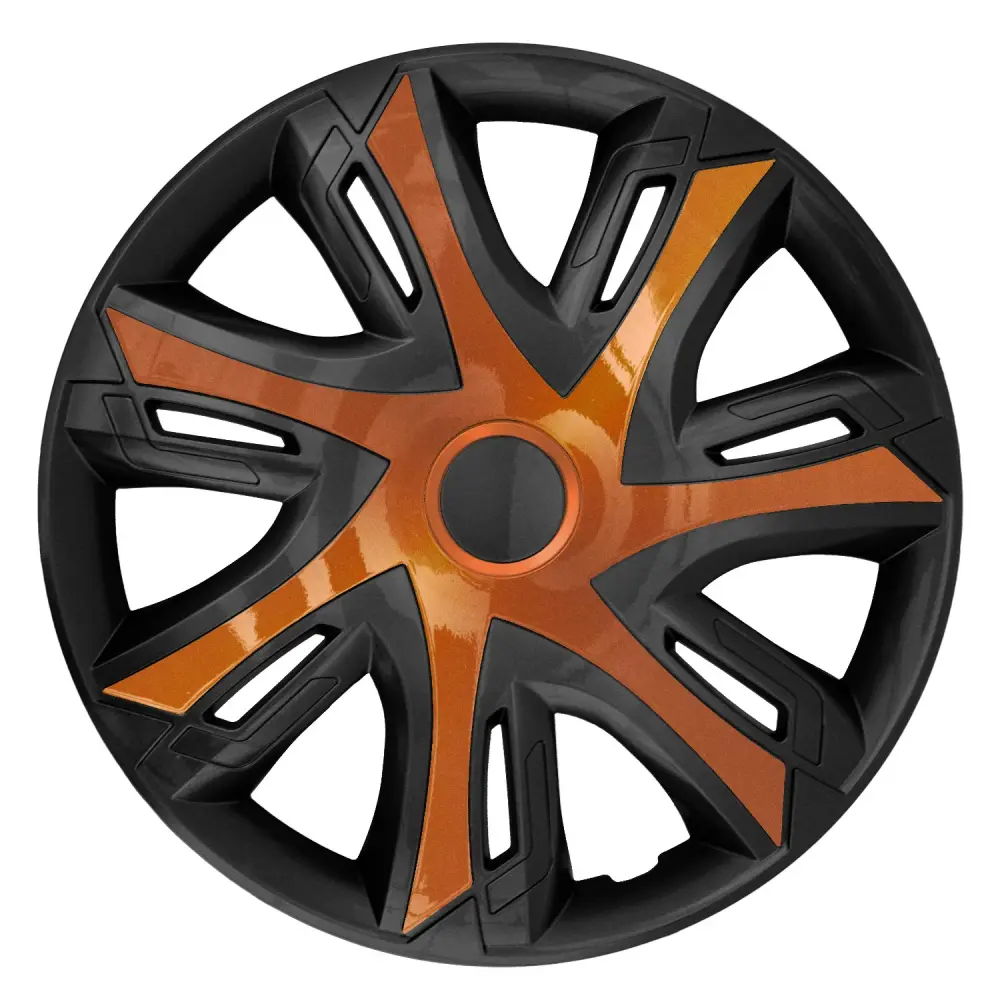 15" Hubcaps Wheel Covers Trims Set Weather Resistant Universal Terra cotta Colour ABS