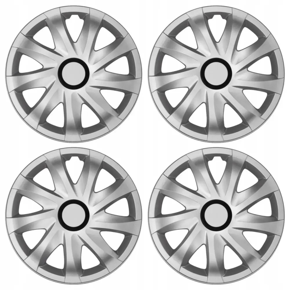 NRM 14" Hubcaps Wheel Covers Trims Silver 4 PCS Place ABS Durable Resistant