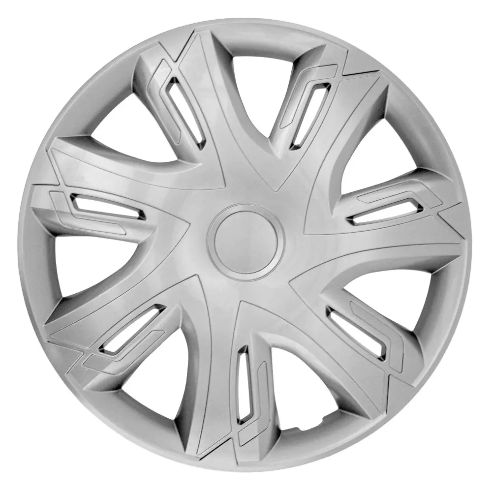 NRM N-Power Wheel Covers Steel Rims Hubcaps Place 4 Car Automotive Vehicle Suitable Most Brands And Rims ABS Plastic Silve...