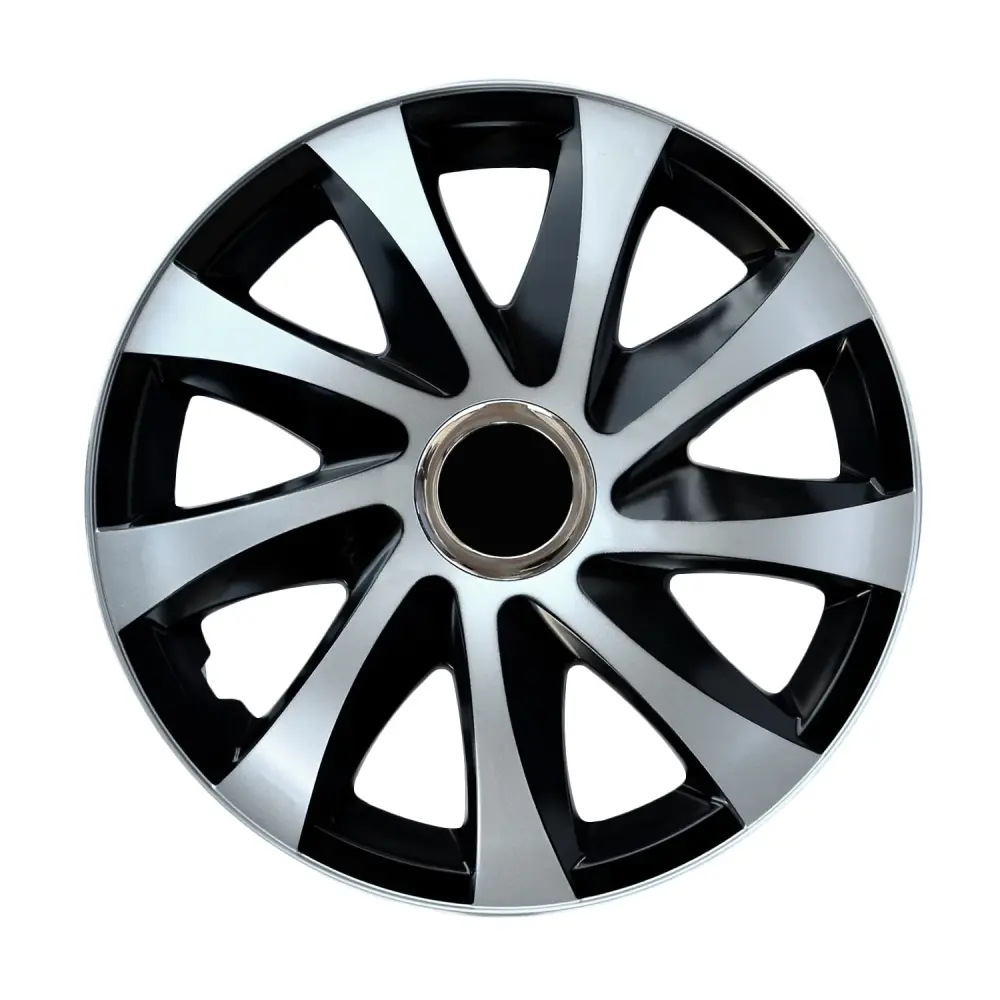 Universal hubcaps 14" DRIFT Further silver/black 4 pieces