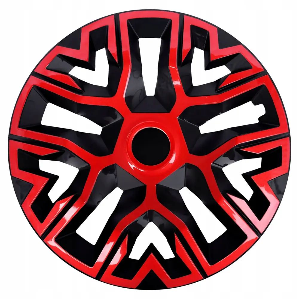 Universal hubcaps 16'' NRM Ultimate Bicolor red-black 4 pieces wheel trims
