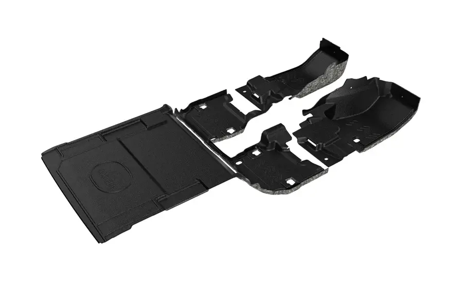 Jeep Wrangler JL 2-Door ArmorLite Front and Rear Flooring Kit w/ Cargo Mat - Mesa Smoke