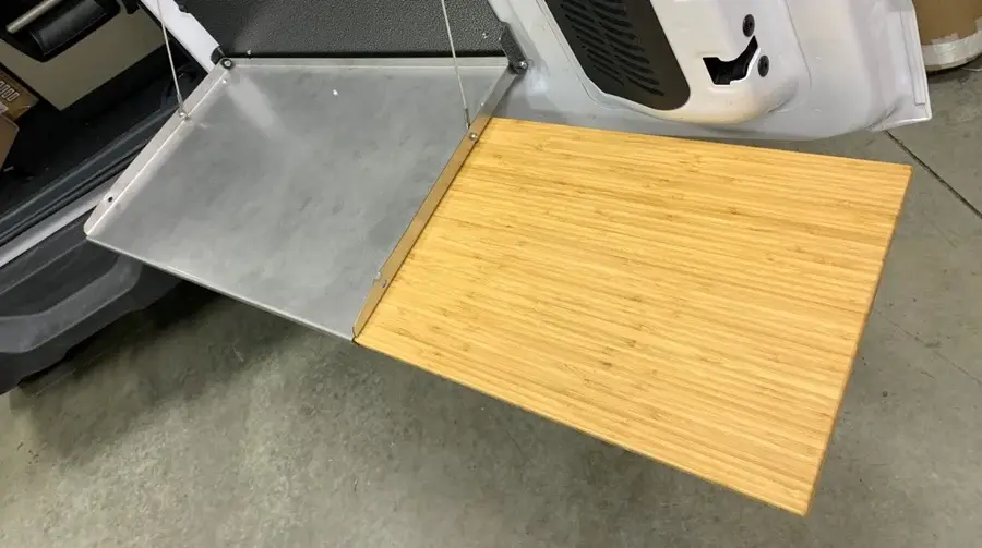 2021-25 Ford Bronco Outback Adventures Trailgater Tailgate Table Bamboo Cutting Board - Onyx