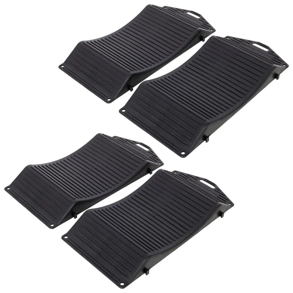 Tire Saver Ramps Anti-Slip Design (Set 4) - Jet-black