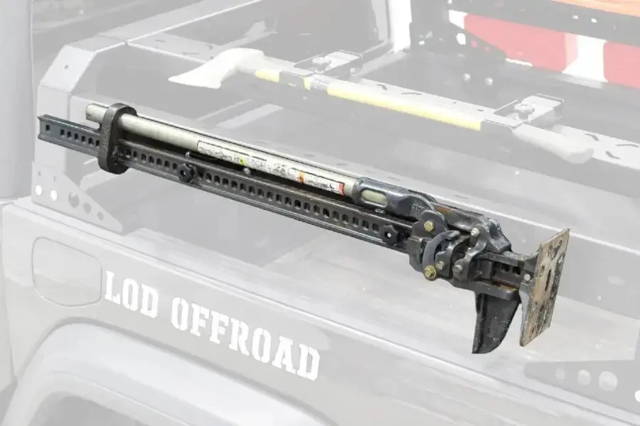 Jeep Gladiator JT LOD Offroad Black Ops Bed Rack Hi Lift Mount - Onyx - 5' Bed Size