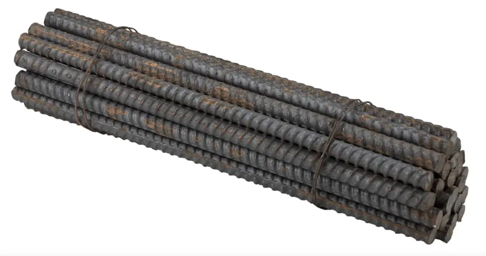 USA Made - #3 Straight Rebar Stakes Heavy Duty Hardened Ground Anchors 12 inch