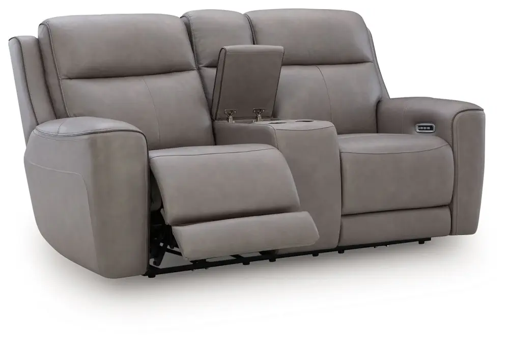 5Z-Comfort - Relaxation - Power Reclining Loveseat Console / Adj Headrest Extra Storage