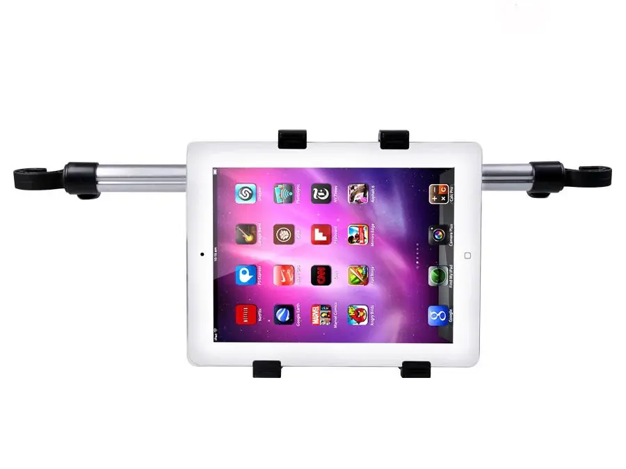 Maclean Brackets MC-657 Universal Headrest Car Tablet Holder, 7" - 10.1", Customizable 360° Rotation