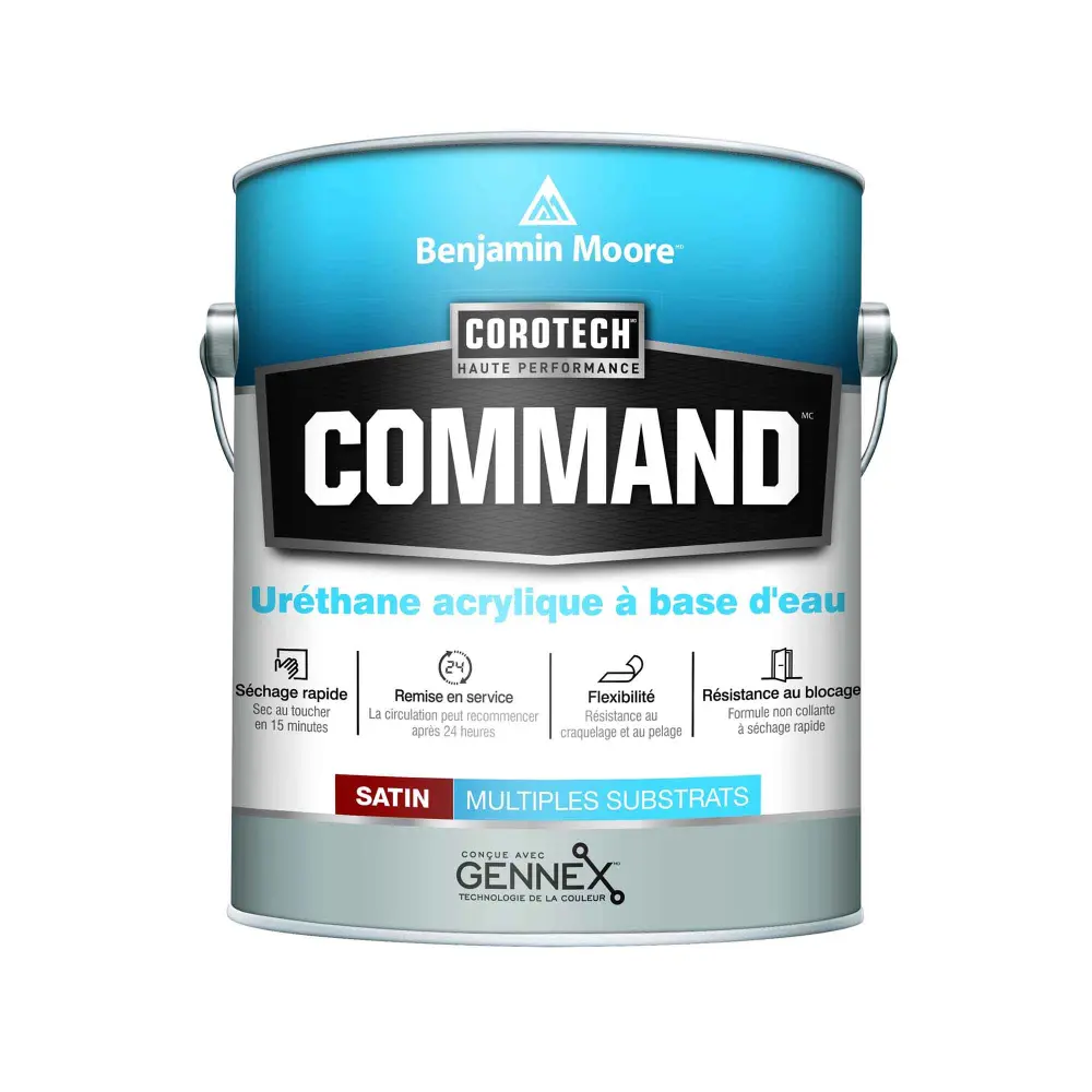 Corotech Command Waterborne Perspex Urethane Coating Satin Base 2, 3.79 L