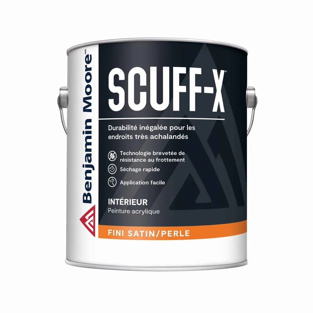 Interior Latex Paint Scuff-X Satin White, 3.79 L