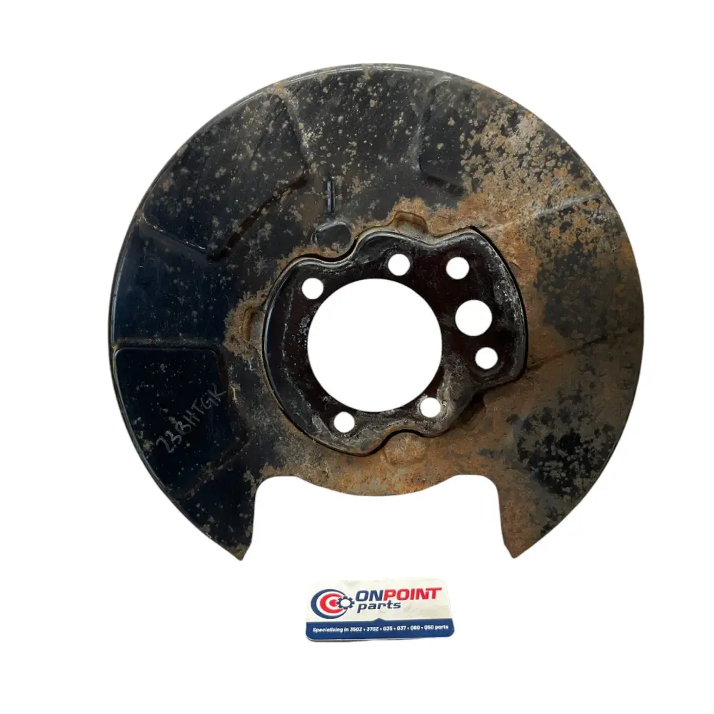 07-15 G35 G37 Q60 Rear Passenger Brake Dust Shield 44020JK06A Oem Htg