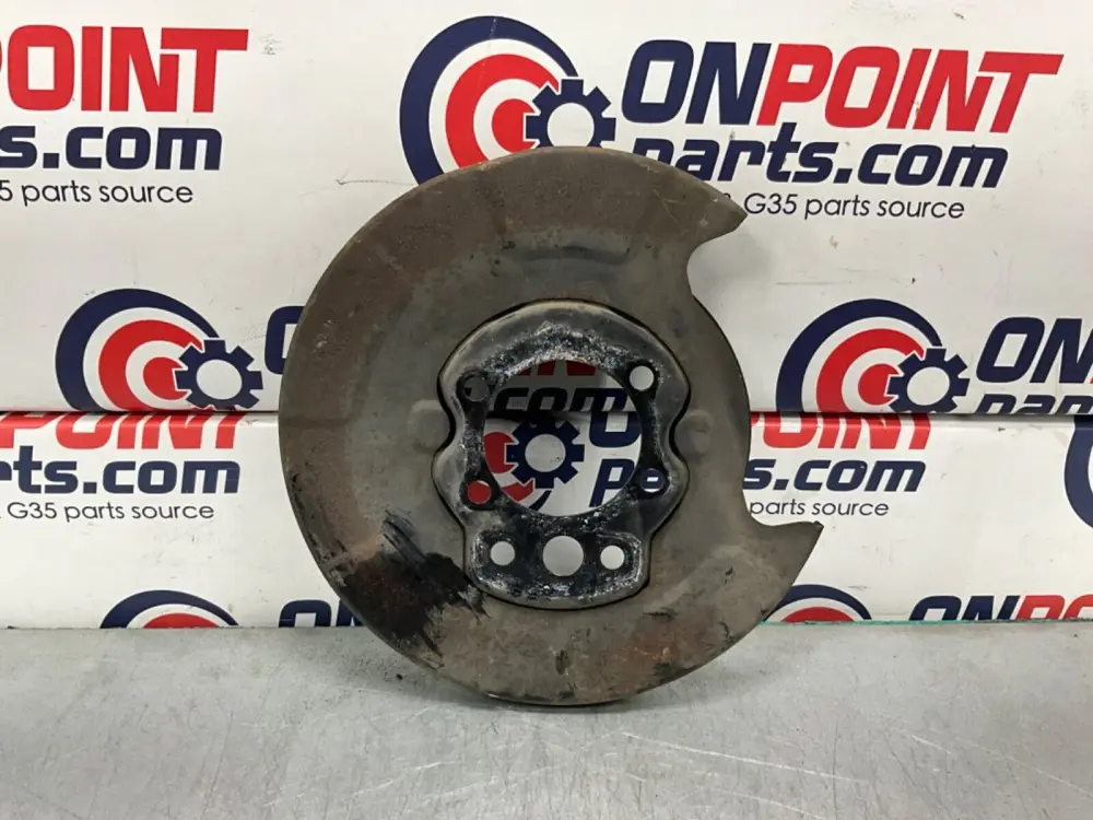 2004 Nissan 350Z Driver Left Rear Brake Dust Shield Baffle Plate OEM 14BALFK