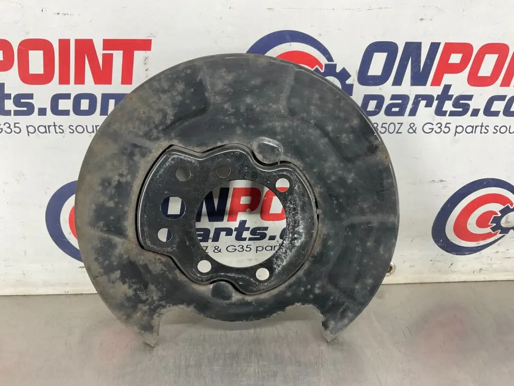 2004 Nissan 350Z Driver Left Rear Brake Dust Cover Baffle Plate OEM 25BF9EG