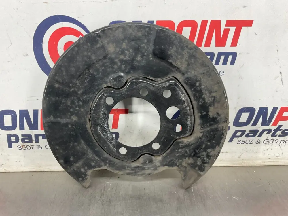 2004 Nissan 350Z Passenger Right Rear Brake Dust Cover Baffle Plate OEM 25BF9EK