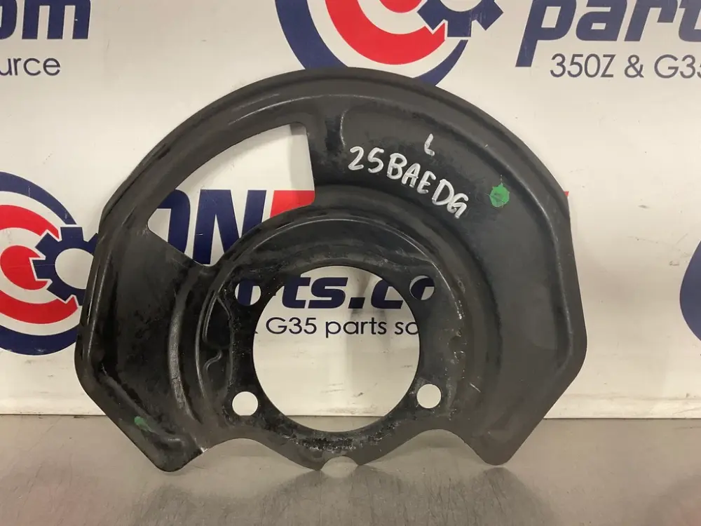 2005 Nissan 350Z Driver Left Front Brake Dust Cover Baffle Plate OEM 25BAEDG